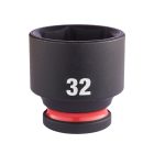 Milwaukee SHOCKWAVE gépi hatlapú dugókulcsbetét, rövid 1/2” 32x44mm