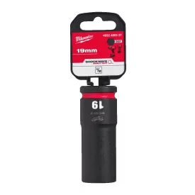   Milwaukee SHOCKWAVE hatlapú dugókulcsbetét, hosszú 1/2” 19x78mm