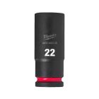 Milwaukee SHOCKWAVE hatlapú dugókulcsbetét, hosszú 1/2” 22x78mm