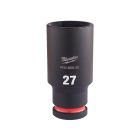 Milwaukee SHOCKWAVE hatlapú dugókulcsbetét, hosszú 1/2” 27x78mm