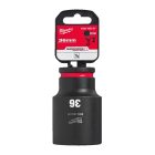 Milwaukee SHOCKWAVE hatlapú dugókulcsbetét, hosszú 1/2” 36x78mm