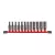 Milwaukee 12 részes 1/4" gépi hosszú dugókulcs készlet 6 lapú