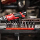 Milwaukee 12 részes 1/4" gépi hosszú dugókulcs készlet 6 lapú
