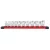 Milwaukee 10 részes 3/8" króm rövid dugókulcs készlet