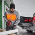 Milwaukee M12 HJGREY5-201 akkus szürke színű fűthető kabát 12V 1x2,0Ah - XL