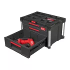 Milwaukee Packout 2 + 1 fiókos tárolóláda  363x564x414mm