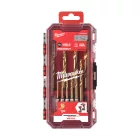 Milwaukee SHOCKWAVE - RED HEX HSS-G titán-nitrid 10 részes fémfúrószár készlet
