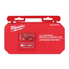 Milwaukee 1/4" racsnis dugókulcs készlet 38 részes