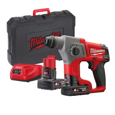 Milwaukee M12 CH-402C akkus SDS-Plus fúrókalapács 12V 2x4,0Ah