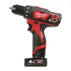 Milwaukee M12 BDD-402C akkus fúrócsavarozó 12V 2x4,0Ah