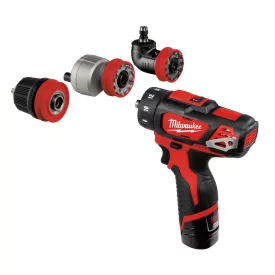  Milwaukee M12 BDDXKIT-202C akkus leveheto tokmányú fúrócsavarozó 12V 2x2,0Ah
