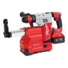 Milwaukee akkus SDS-Plus fúró-vésőkalapács porelszívóval M18 CHPXDE-502C 18V 2x5,0Ah