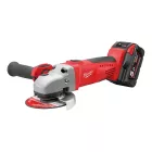 Milwaukee HD28 AG-115-502X akkus sarokcsiszoló 28V 2x5,0Ah, 115mm