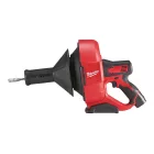 Milwaukee M12 BDC8-202C akkus lefolyócsotisztító 8mm-es spirális kábellel 12V 2x2,0Ah