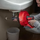Milwaukee M12 BDC8-202C akkus lefolyócsotisztító 8mm-es spirális kábellel 12V 2x2,0Ah