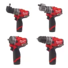 Milwaukee M12 FPDXKIT-202X akkus leveheto tokmányú ütvefúró-csavarozó 12V 2x2,0Ah
