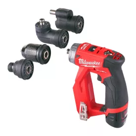   Milwaukee M12 FDDXKIT-202X akkus leveheto tokmányú fúrócsavarozó 12V 2x2,0Ah