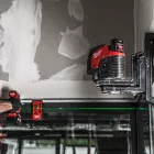 Milwaukee M12 CLLP-301C akkus zöld keresztvonal- és pontlézer 12V 1x3,0Ah