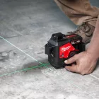 Milwaukee M12 3PL-401C akkus zöld 360° 3 síkú lézer 12V 1x4,0Ah