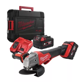   Milwaukee M18 ONEFSAG125XPDB-502X akkus sarokcsiszoló 18V 2x5,0Ah, 125mm