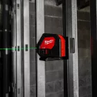 Milwaukee CLL-C alkáli zöld keresztvonalas lézer 4XAA