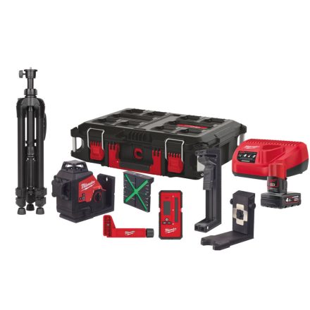 Milwaukee M12 3PLKIT-401P akkus szintezo lézer 12V 1x4,0Ah