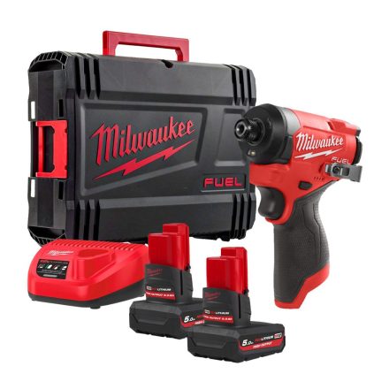 Milwaukee M12 FID2-502X akkus szuperkompakt ütvecsavarozó 12V 2x5,0Ah