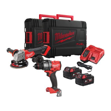 Milwaukee M18 FPP2E3-502X akkus gépszett 18V 2x5,0Ah