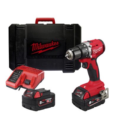 Milwaukee M18 BLPDRC-502C akkus ütvefúró-csavarozó 18V 2x5,0Ah