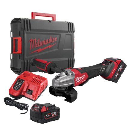 Milwaukee M18 FSAGSVO125X-502X akkus sarokcsiszoló 18V 2x5,0Ah