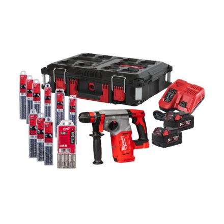 Milwaukee M18 BLHX100P-502P akkus erőcsomag 18V 2x5,0 Ah Packout kofferben