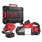 Milwaukee akkus szalagfűrész M18 FUEL FBS127-502C 18V 2x5,0 Ah, kofferben