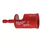Milwaukee DIAMON-PLUS vizes / száraz gyémántfúró 1/4" HEX 25mm